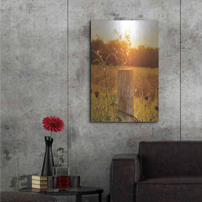 Luxe Metal Art 'Post' by Donnie Quillen Metal Wall Art,24x36