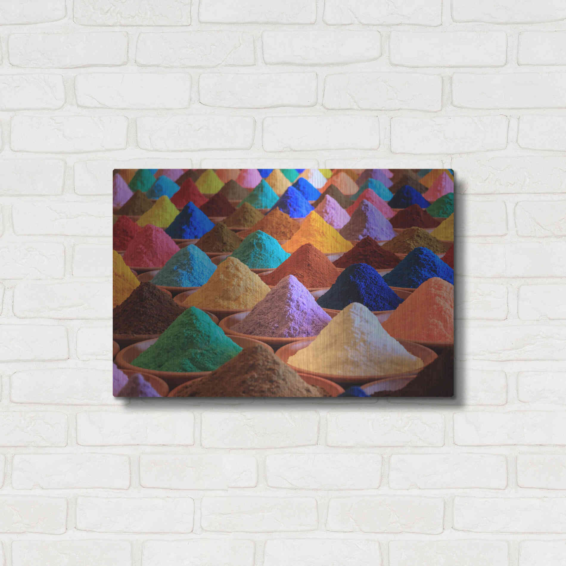 Luxe Metal Art 'Colorful Life' Metal Wall Art,24x16