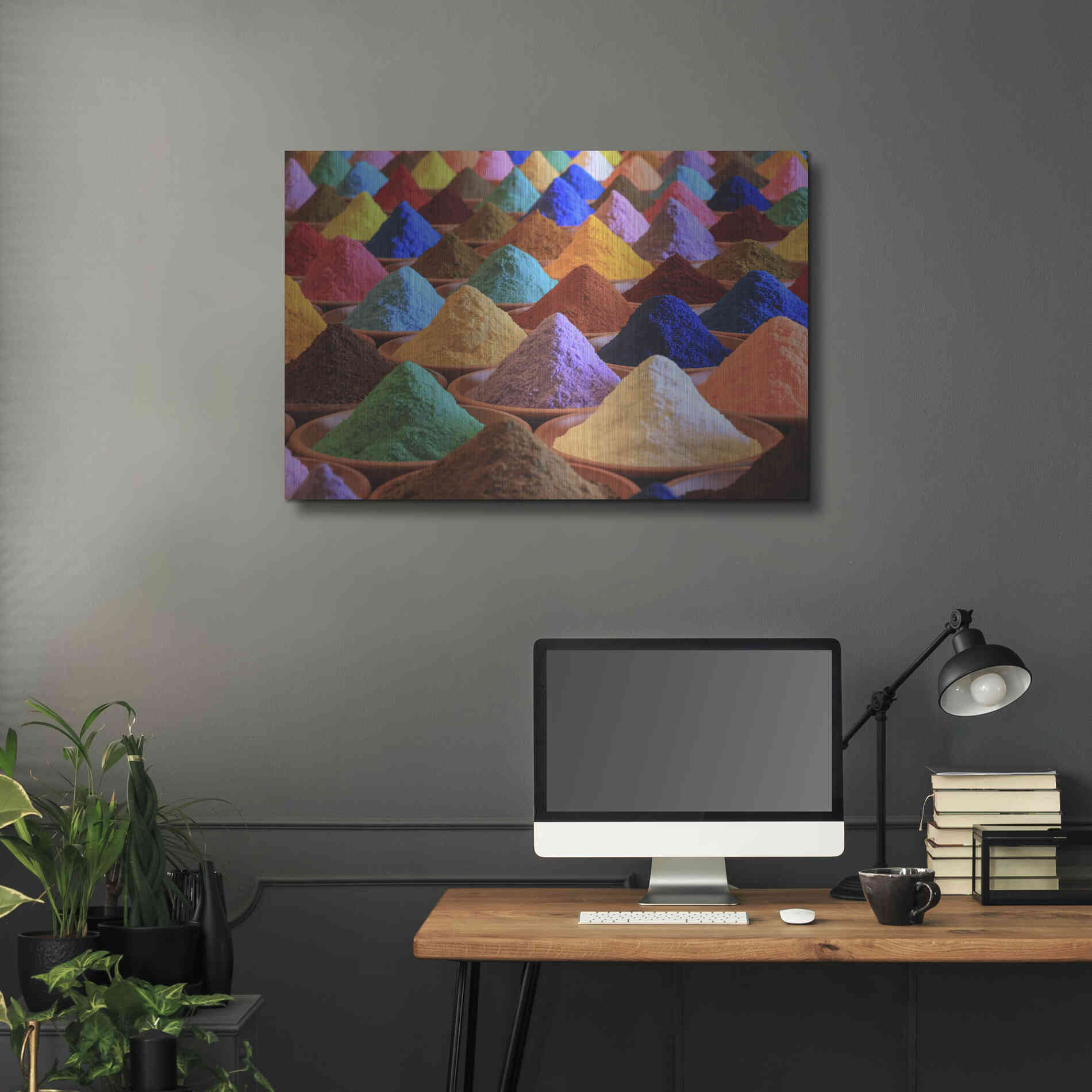 Luxe Metal Art 'Colorful Life' Metal Wall Art,36x24