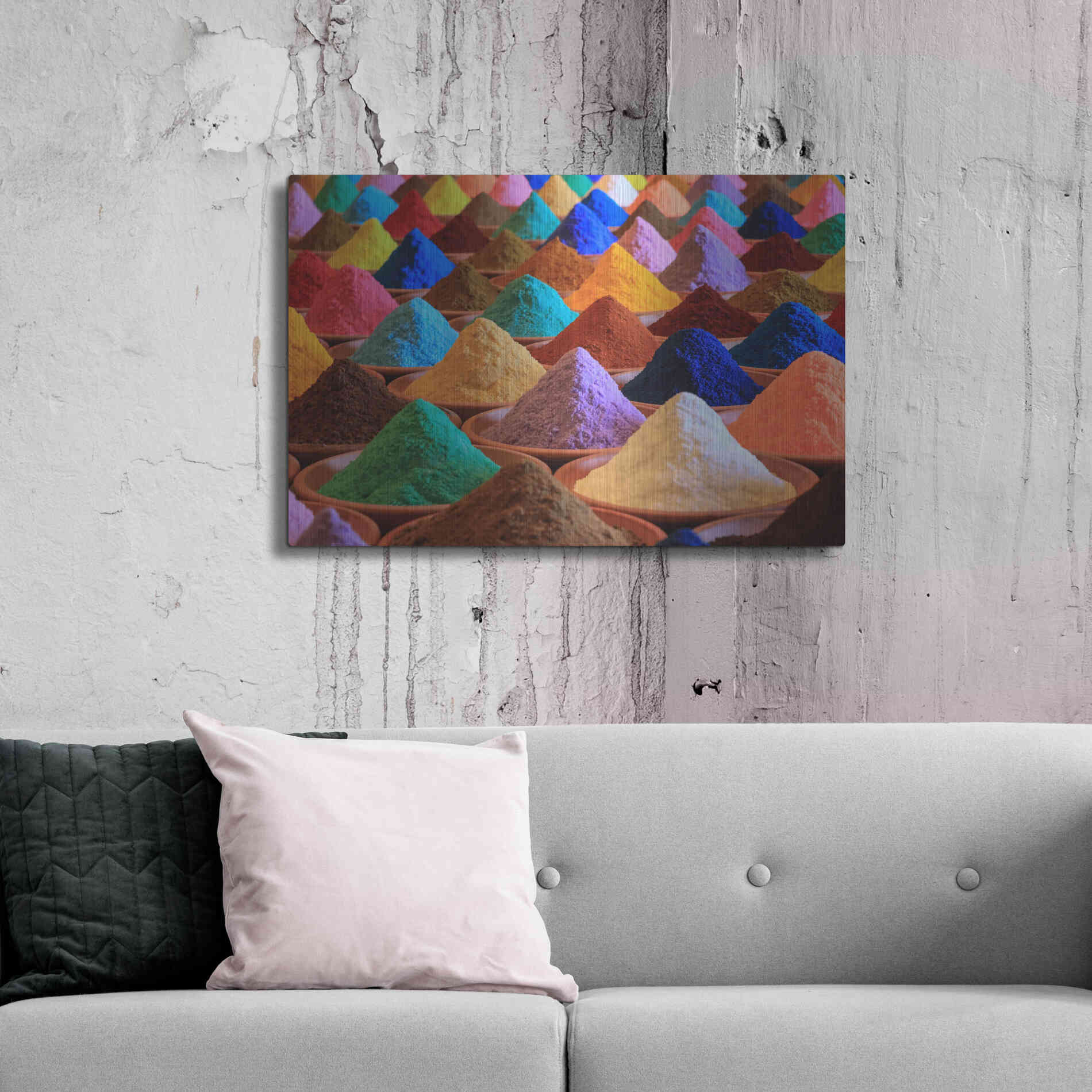 Luxe Metal Art 'Colorful Life' Metal Wall Art,36x24