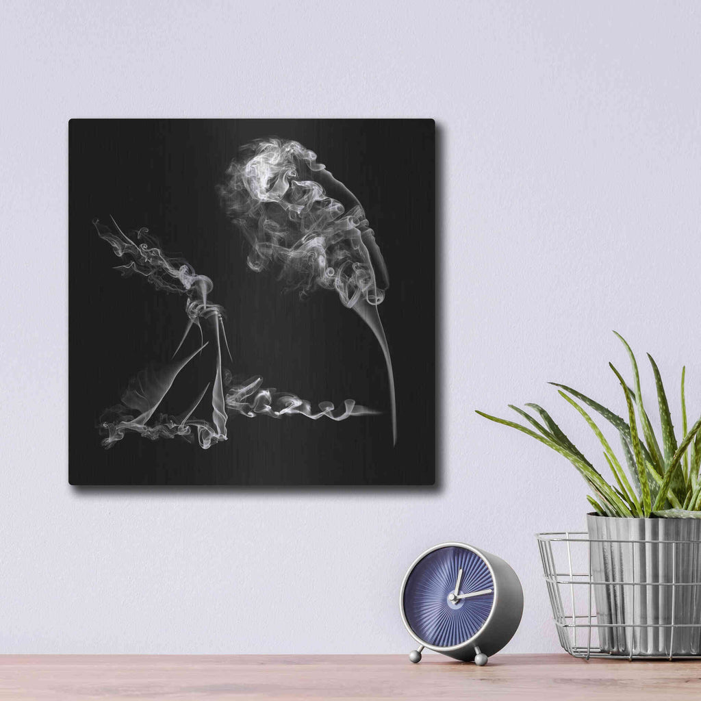 Luxe Metal Art 'Fearless Girl' Metal Wall Art,12x12