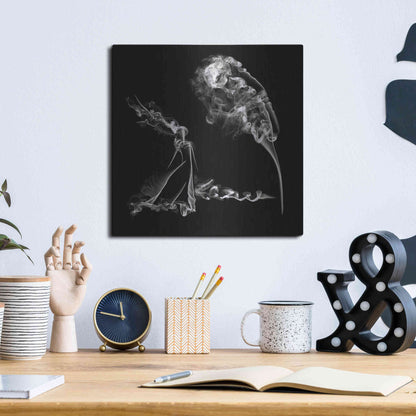 Luxe Metal Art 'Fearless Girl' Metal Wall Art,12x12