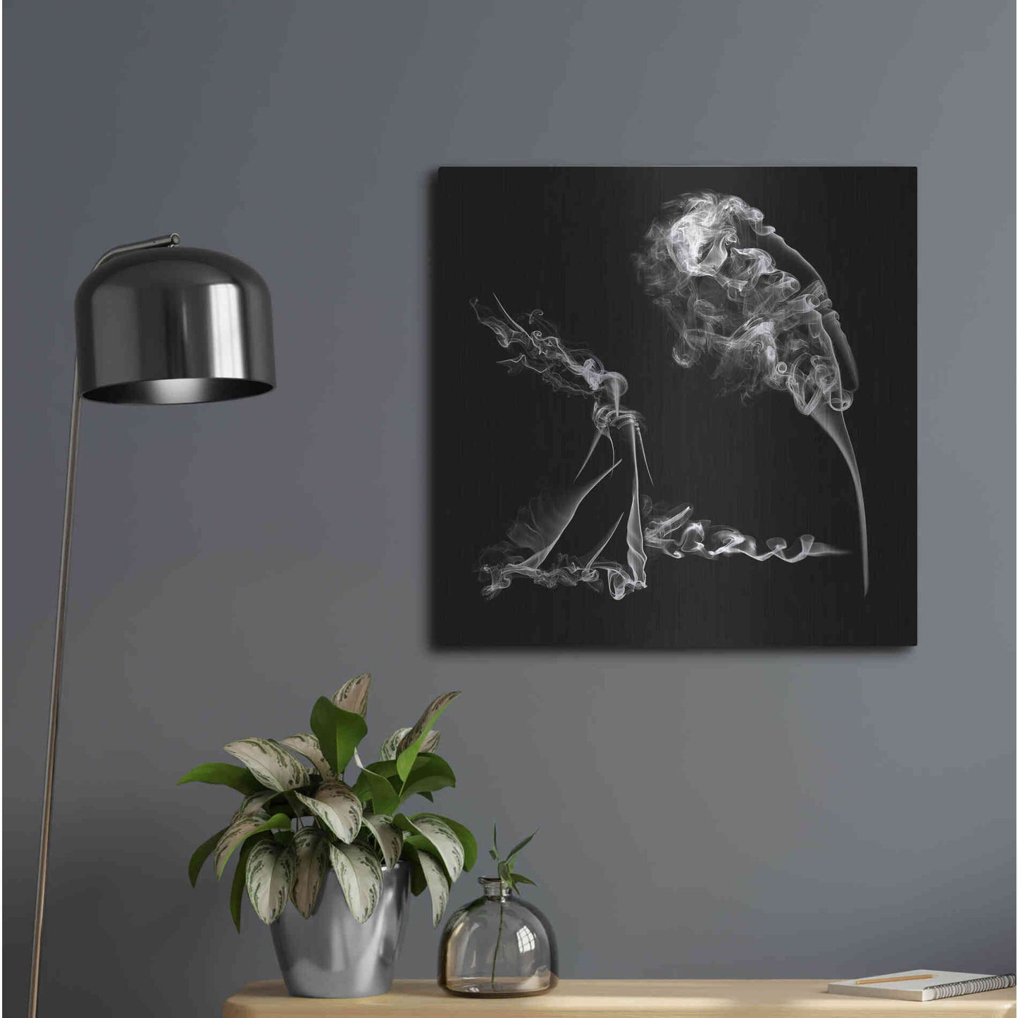 Luxe Metal Art 'Fearless Girl' Metal Wall Art,24x24