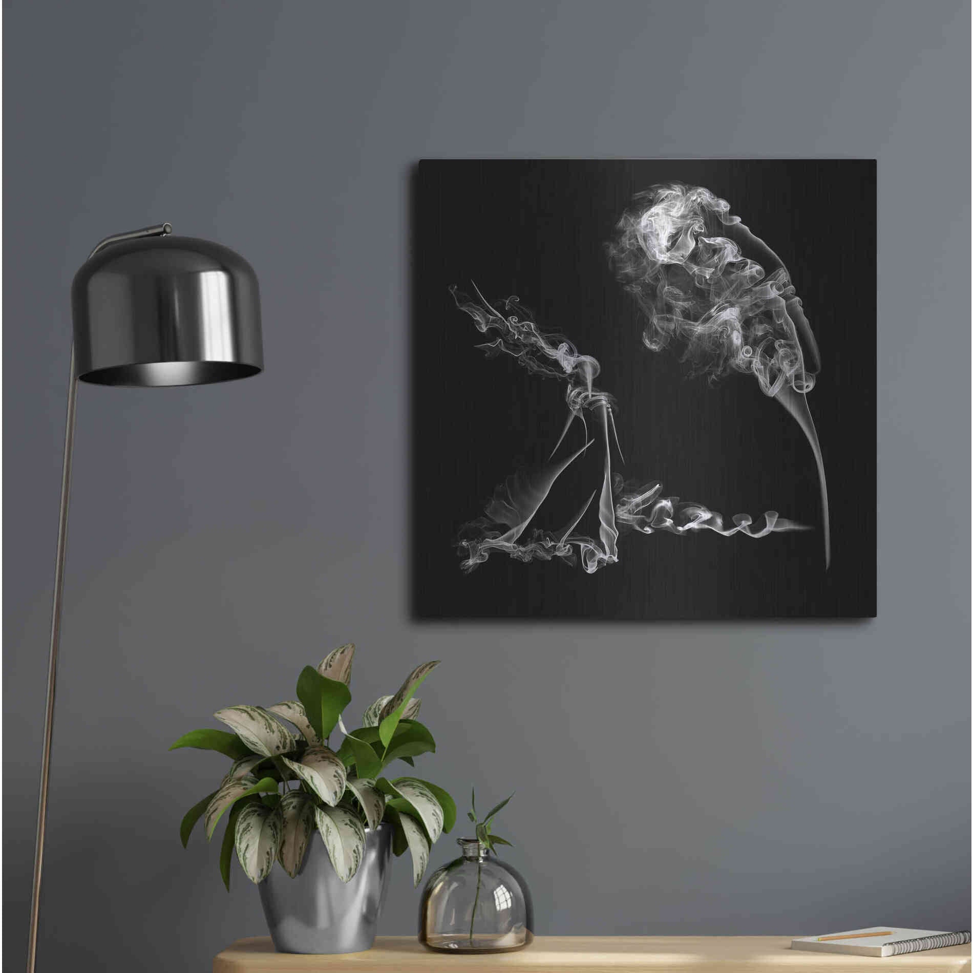 Luxe Metal Art 'Fearless Girl' Metal Wall Art,24x24