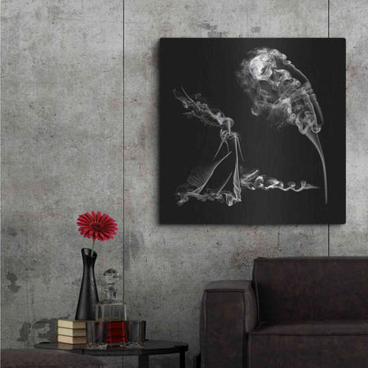 Luxe Metal Art 'Fearless Girl' Metal Wall Art,36x36