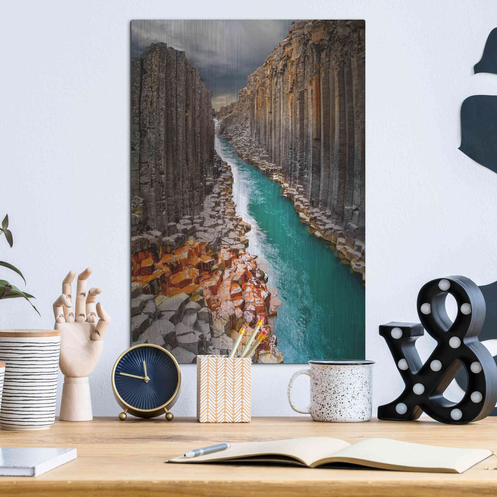 Luxe Metal Art 'Divided' Metal Wall Art,12x16