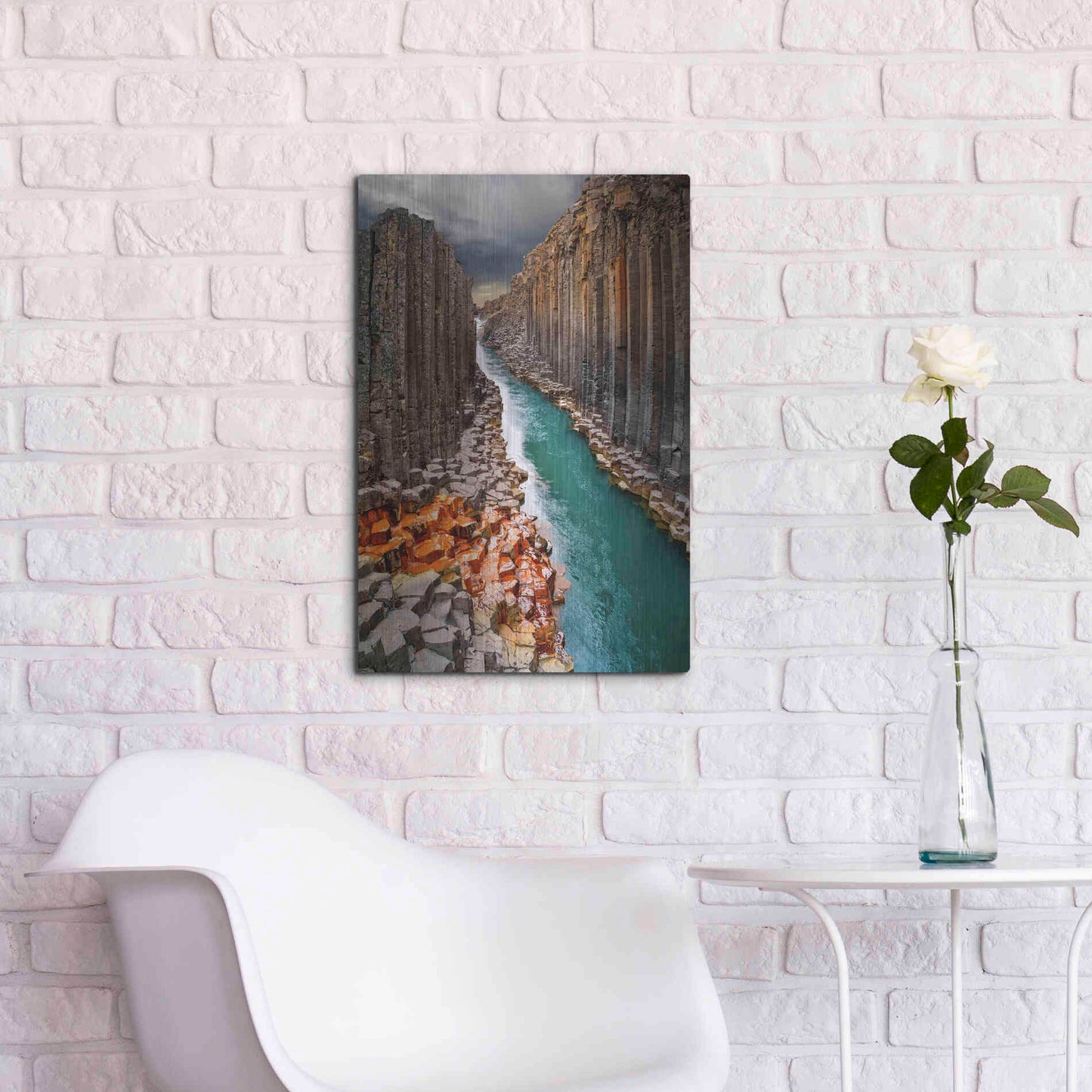 Luxe Metal Art 'Divided' Metal Wall Art,16x24