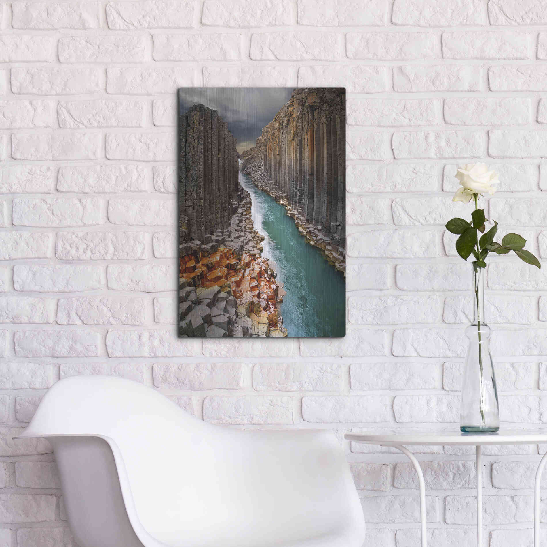 Luxe Metal Art 'Divided' Metal Wall Art,16x24