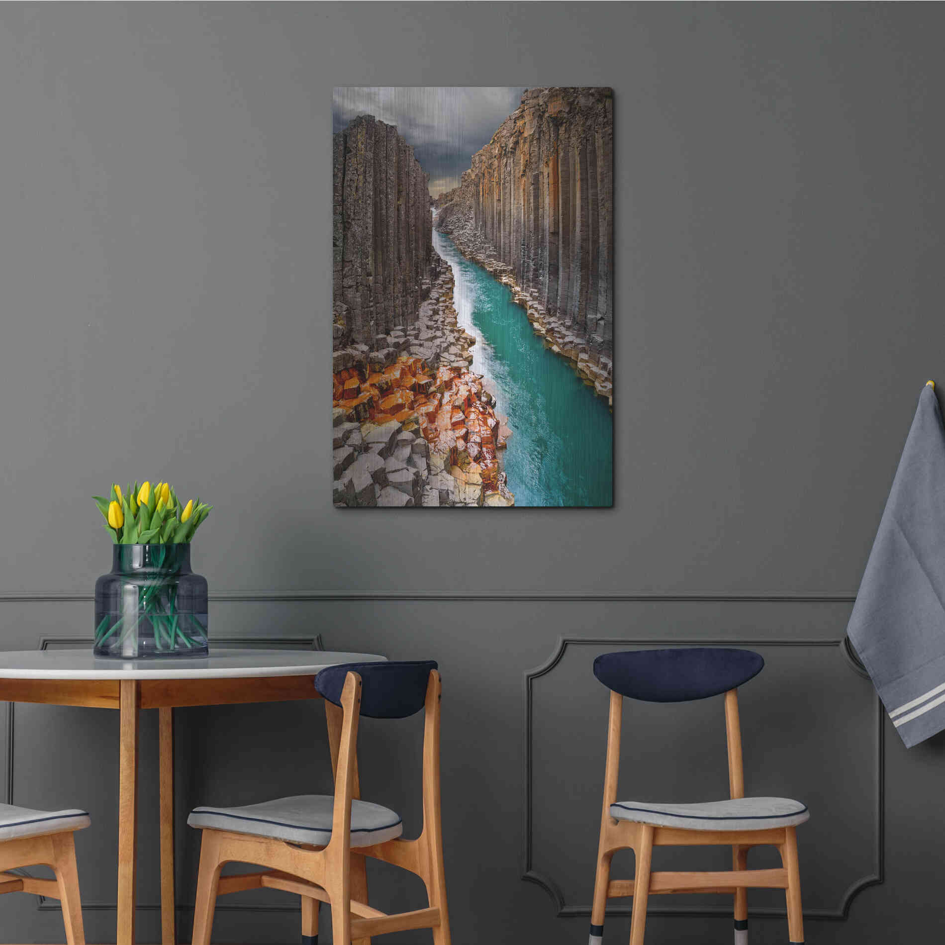 Luxe Metal Art 'Divided' Metal Wall Art,24x36