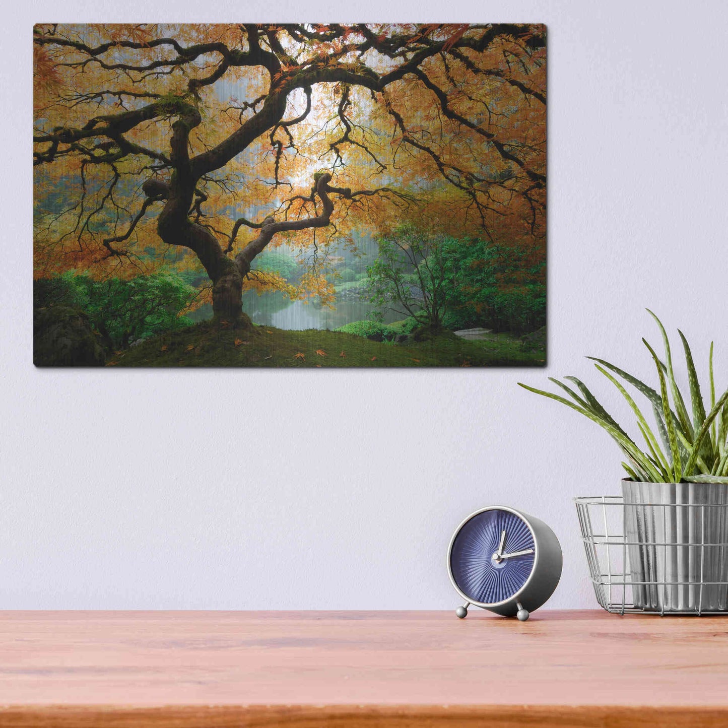 Luxe Metal Art 'Magical Autumn' Metal Wall Art,16x12