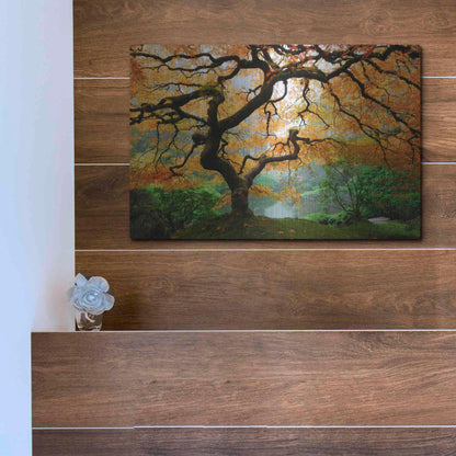 Luxe Metal Art 'Magical Autumn' Metal Wall Art,16x12