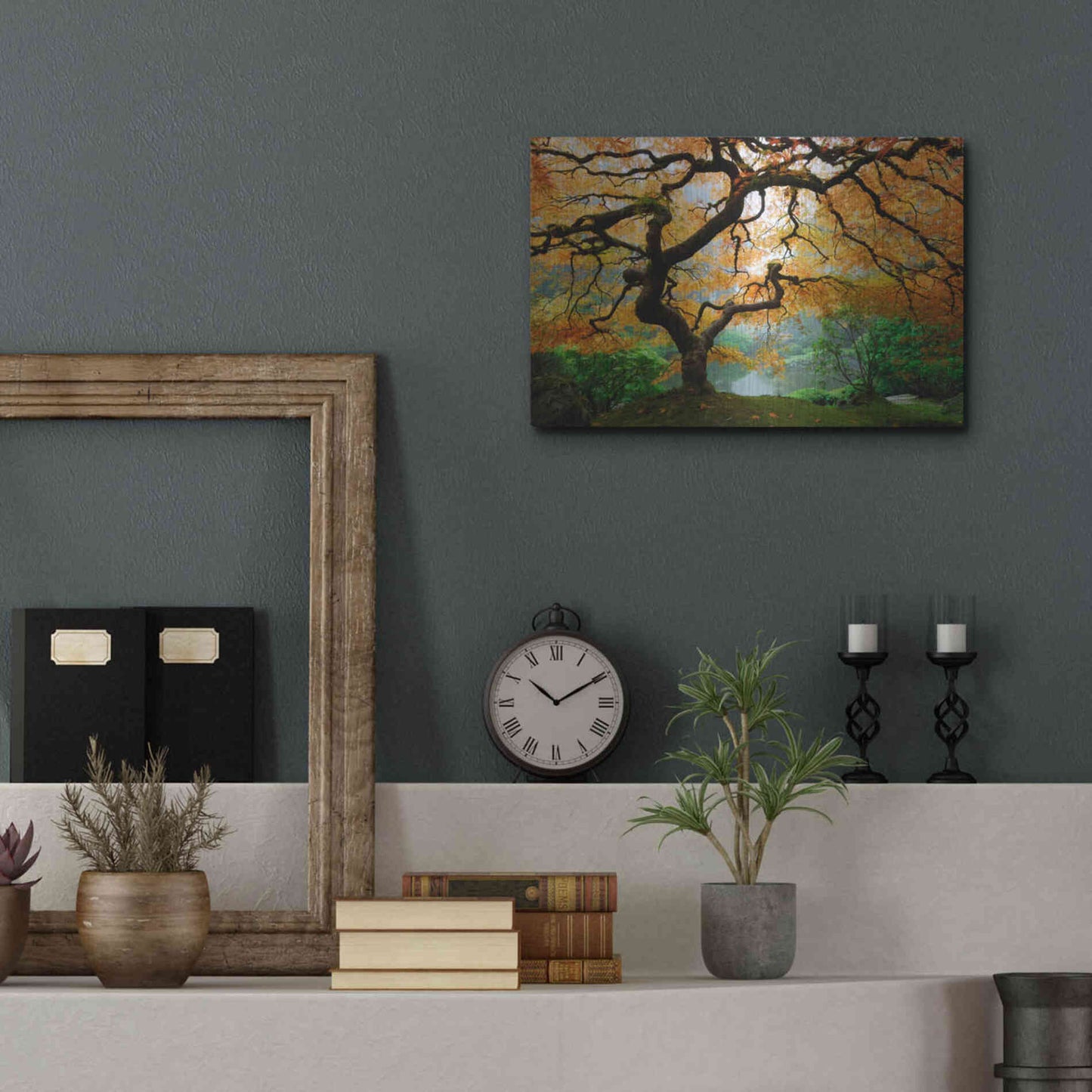 Luxe Metal Art 'Magical Autumn' Metal Wall Art,16x12