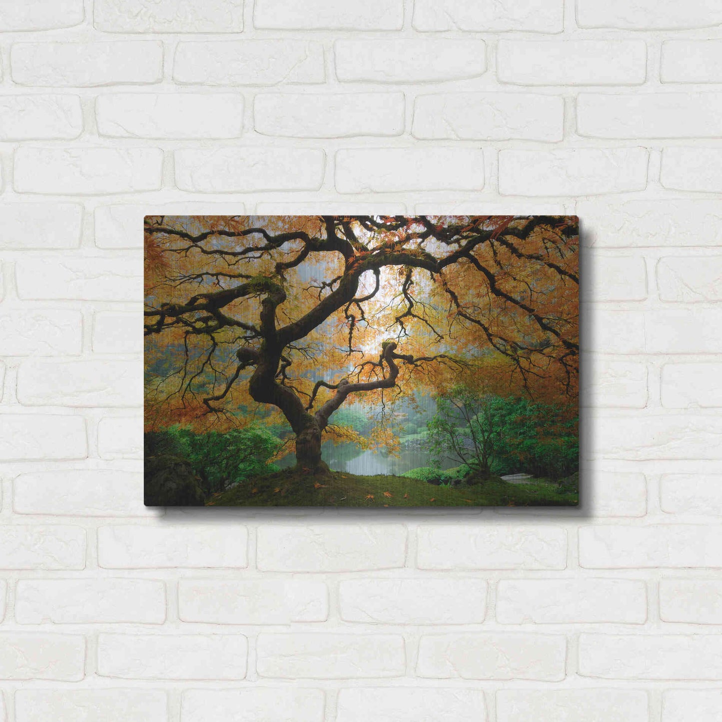 Luxe Metal Art 'Magical Autumn' Metal Wall Art,24x16
