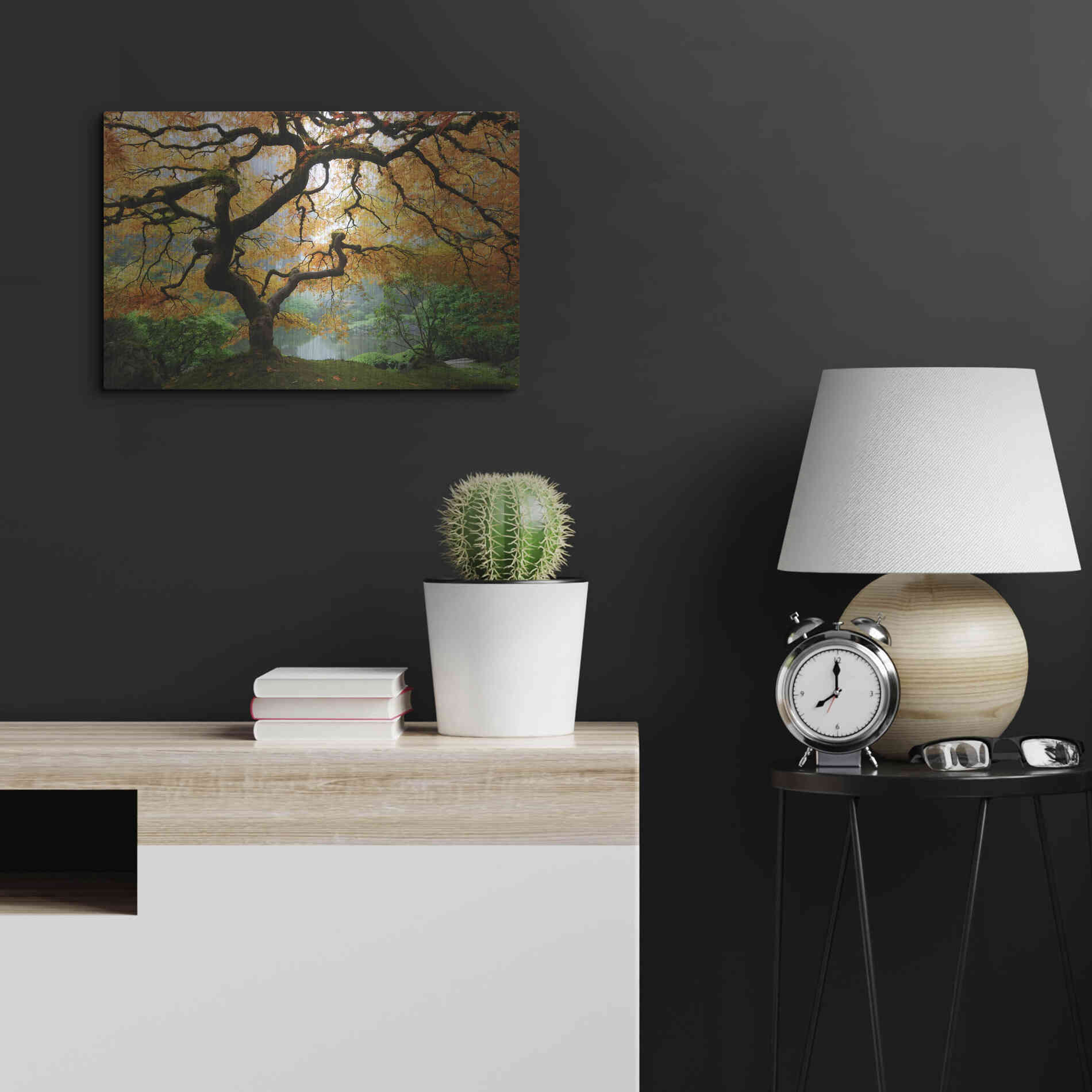 Luxe Metal Art 'Magical Autumn' Metal Wall Art,24x16