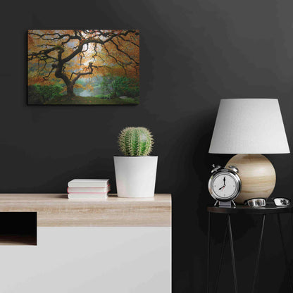 Luxe Metal Art 'Magical Autumn' Metal Wall Art,24x16