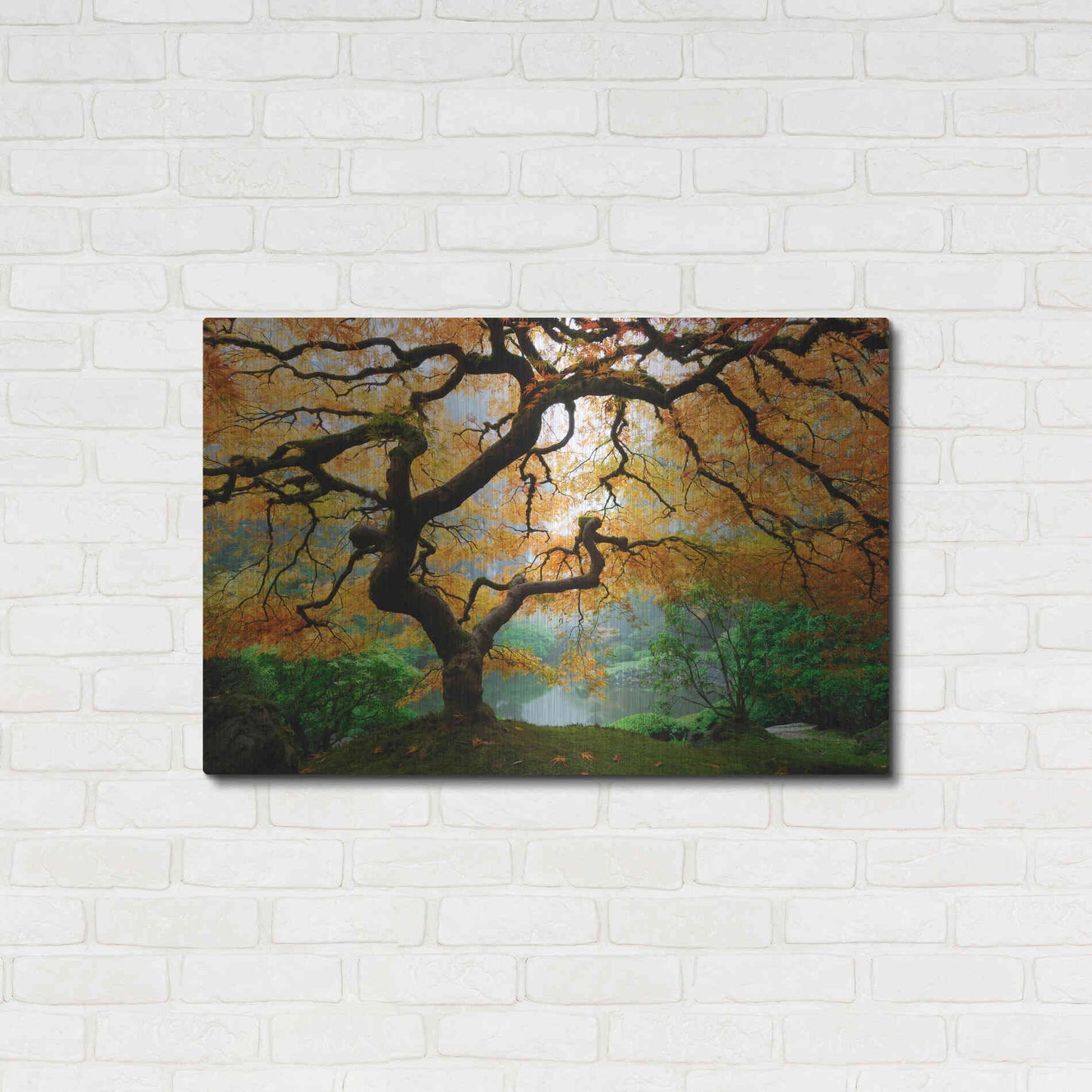Luxe Metal Art 'Magical Autumn' Metal Wall Art,36x24