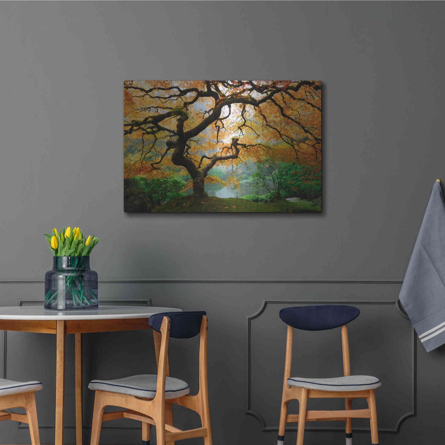 Luxe Metal Art 'Magical Autumn' Metal Wall Art,36x24