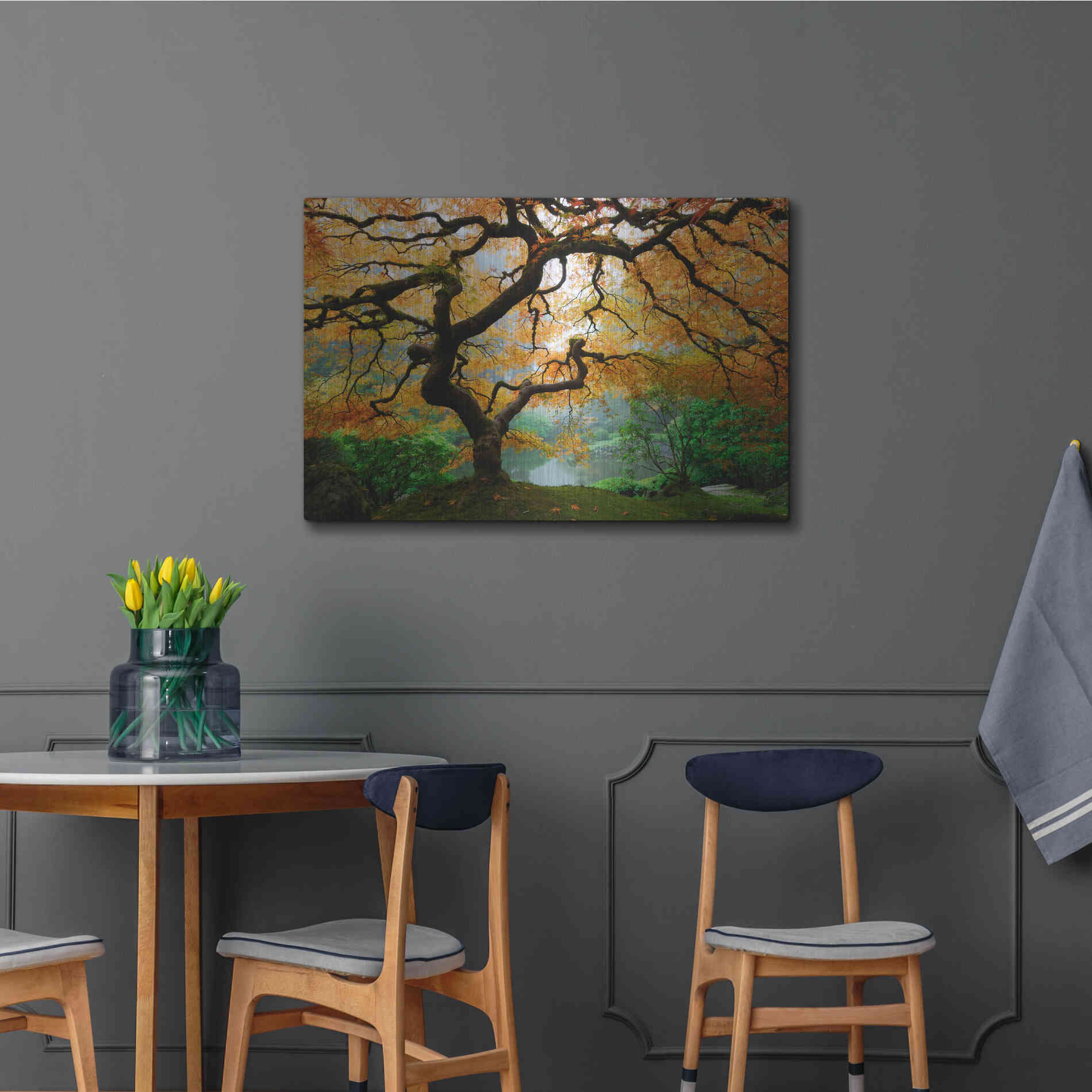 Luxe Metal Art 'Magical Autumn' Metal Wall Art,36x24