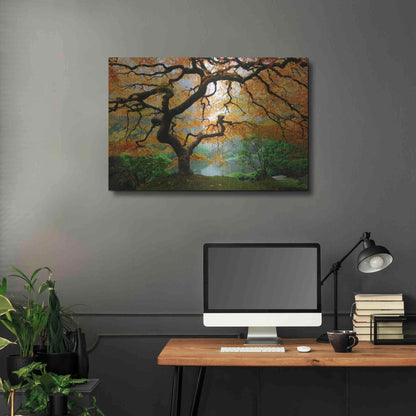 Luxe Metal Art 'Magical Autumn' Metal Wall Art,36x24