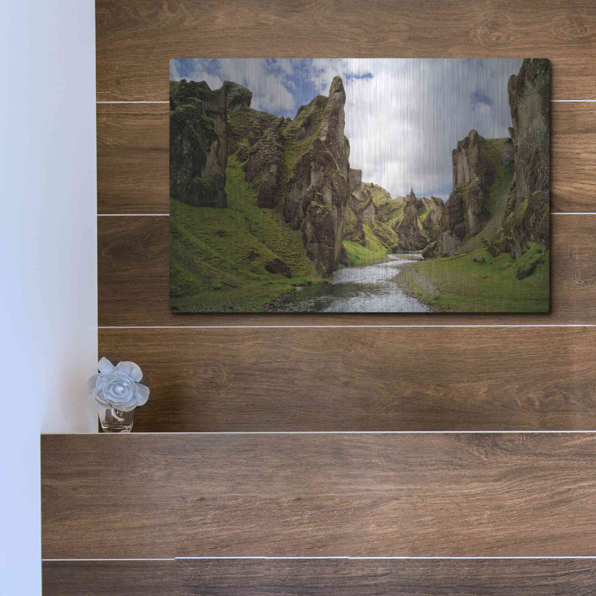 Luxe Metal Art 'Middle Earth' Metal Wall Art,16x12