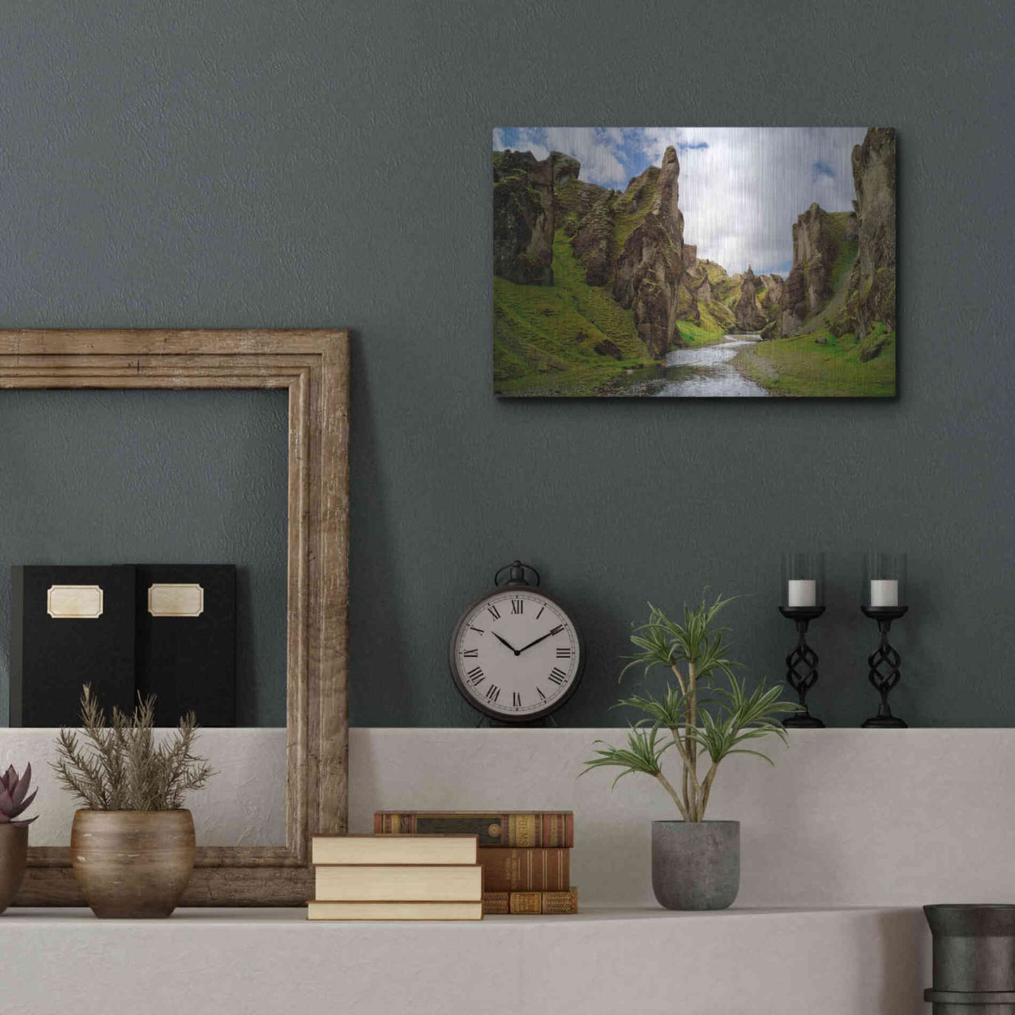 Luxe Metal Art 'Middle Earth' Metal Wall Art,16x12