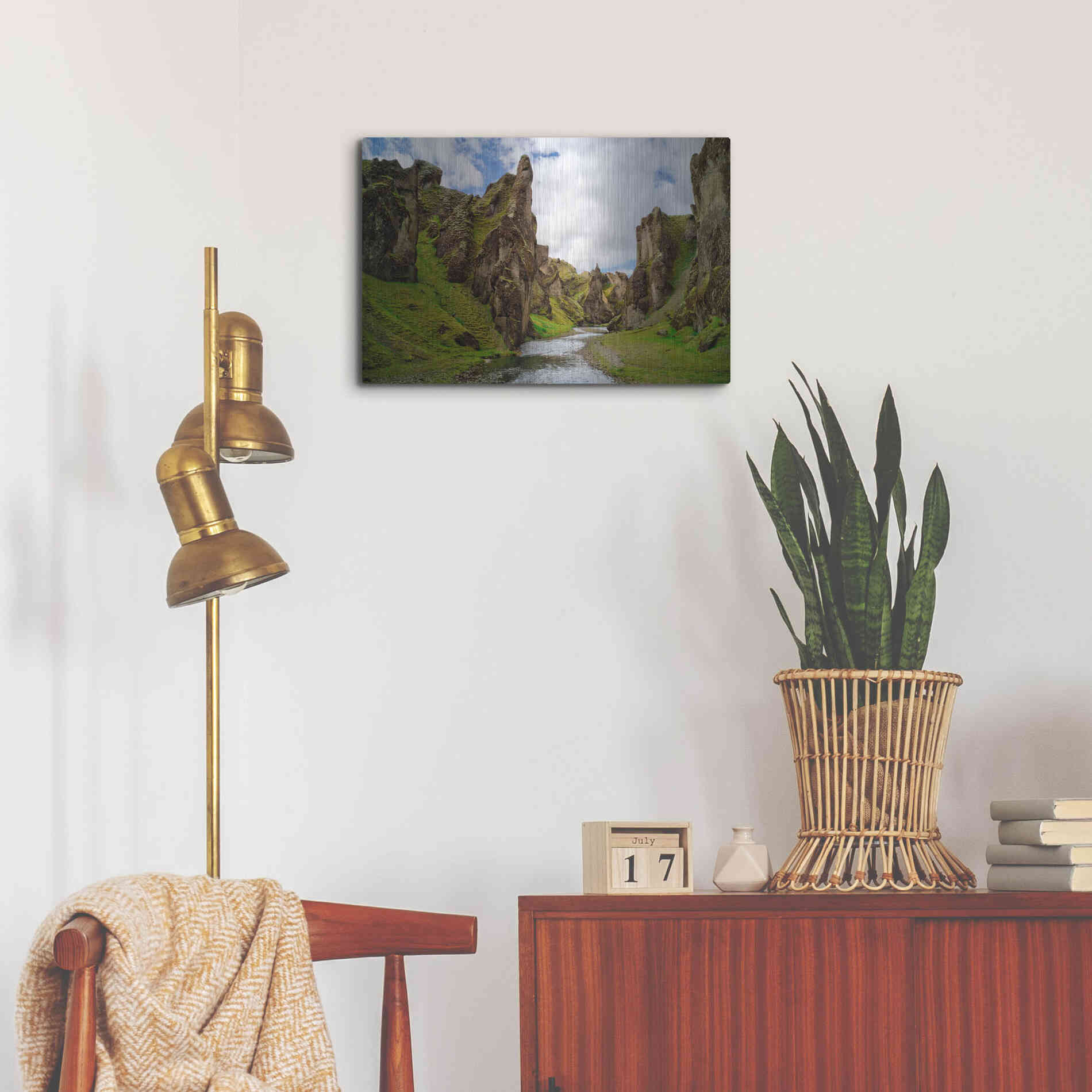 Luxe Metal Art 'Middle Earth' Metal Wall Art,24x16