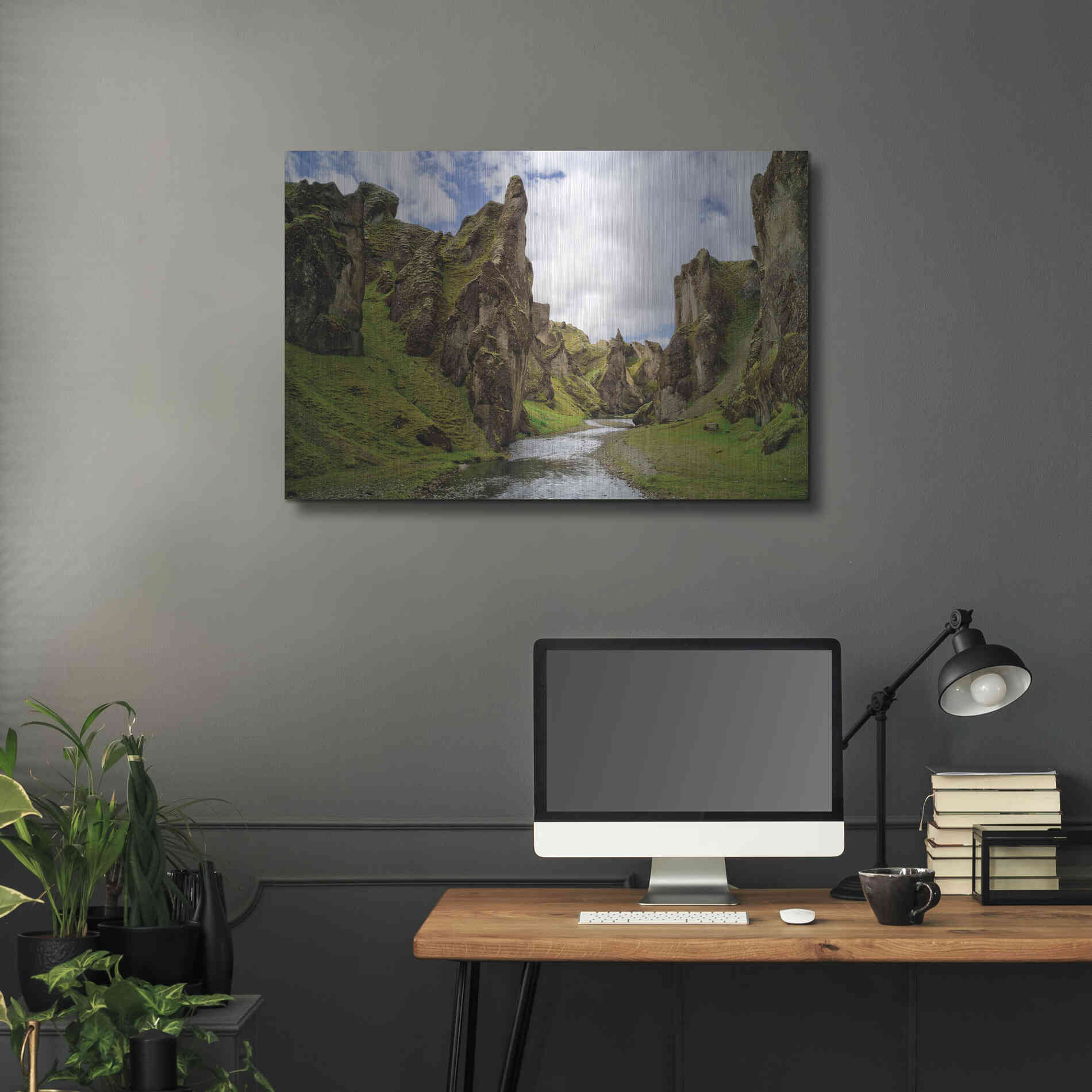 Luxe Metal Art 'Middle Earth' Metal Wall Art,36x24