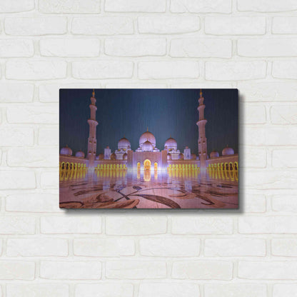 Luxe Metal Art 'Sheikh Zayed Grand Mosque' Metal Wall Art,24x16