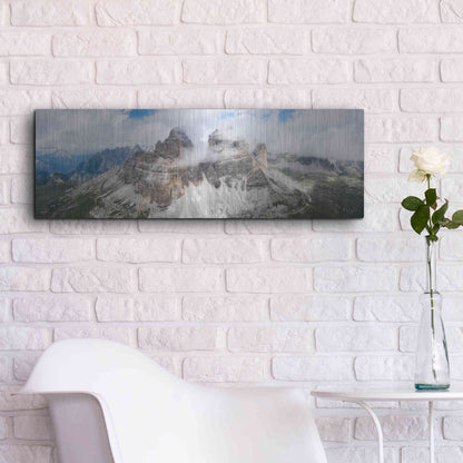 Luxe Metal Art 'Tre Cime Di Lavaredo' Metal Wall Art,36x12
