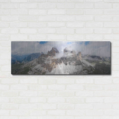 Luxe Metal Art 'Tre Cime Di Lavaredo' Metal Wall Art,48x16