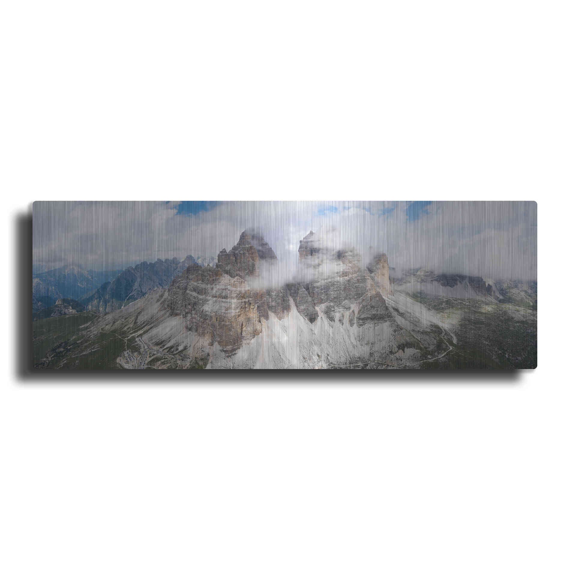 Luxe Metal Art 'Tre Cime Di Lavaredo' Metal Wall Art