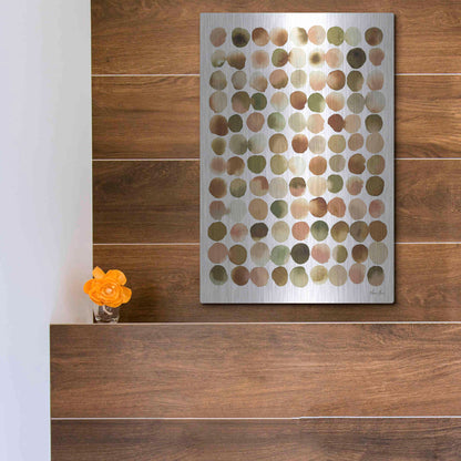 Luxe Metal Art 'Natural Abstract I' by Laura Horn, Metal Wall Art,12x16