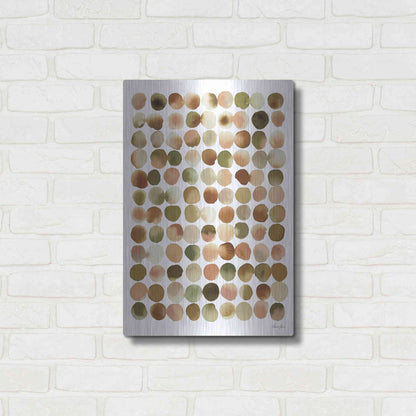 Luxe Metal Art 'Natural Abstract I' by Laura Horn, Metal Wall Art,16x24