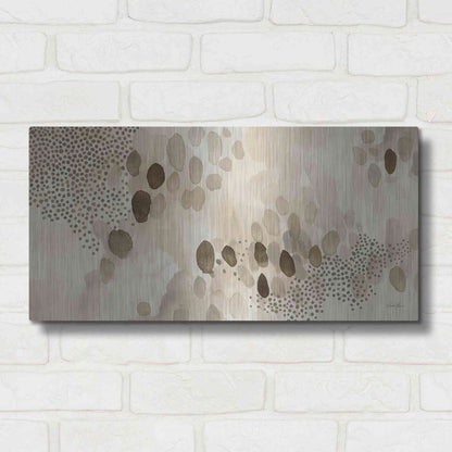 Luxe Metal Art 'Natural Abstract II' by Laura Horn, Metal Wall Art,24x12