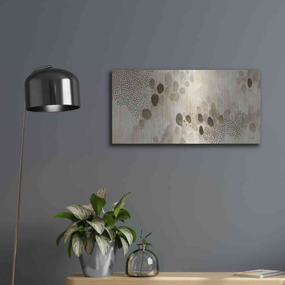 Luxe Metal Art 'Natural Abstract II' by Laura Horn, Metal Wall Art,24x12