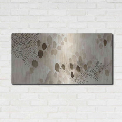 Luxe Metal Art 'Natural Abstract II' by Laura Horn, Metal Wall Art,48x24