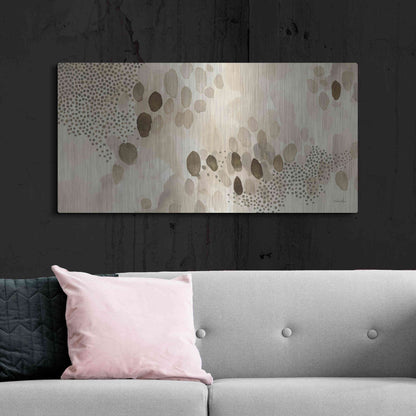 Luxe Metal Art 'Natural Abstract II' by Laura Horn, Metal Wall Art,48x24