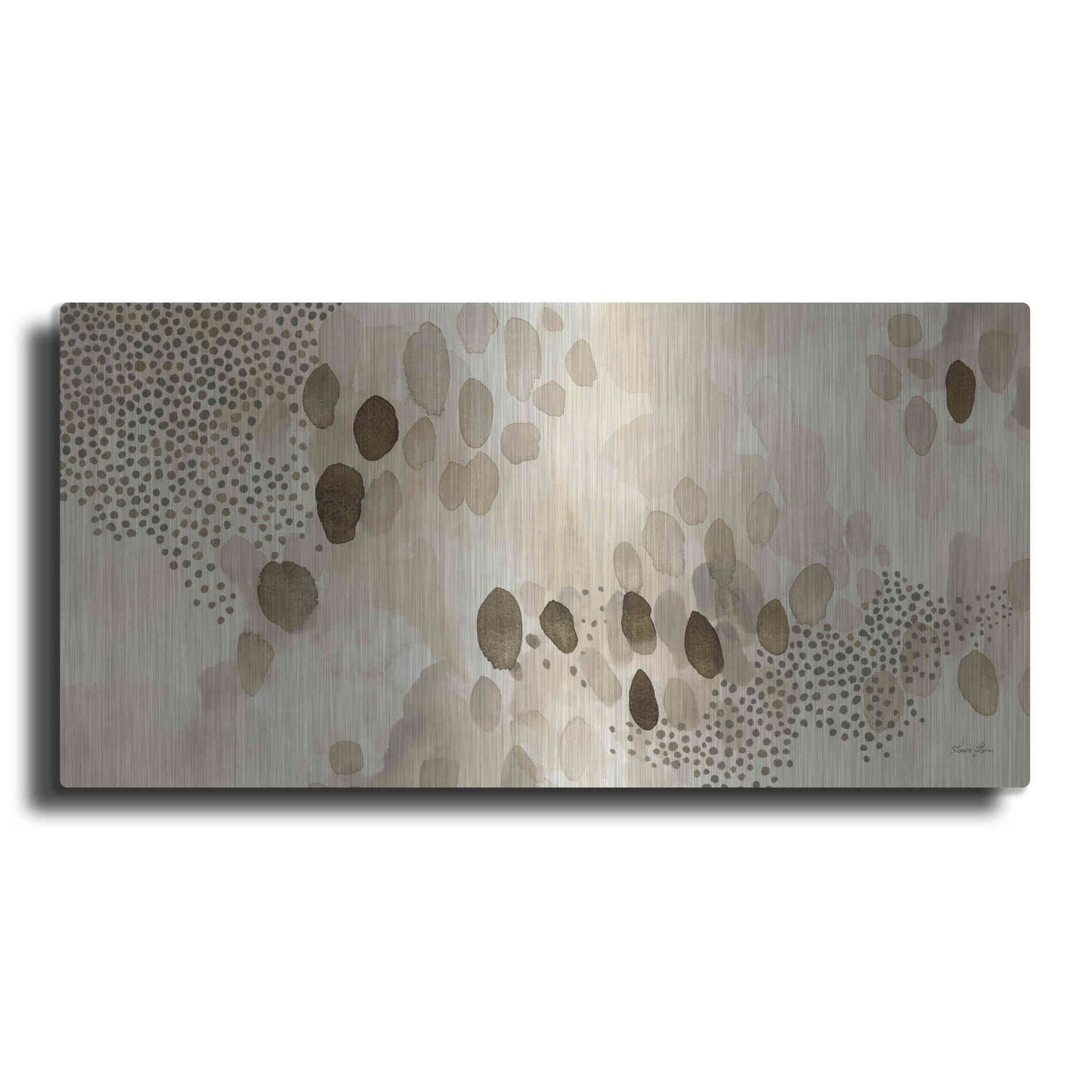 Luxe Metal Art 'Natural Abstract II' by Laura Horn, Metal Wall Art