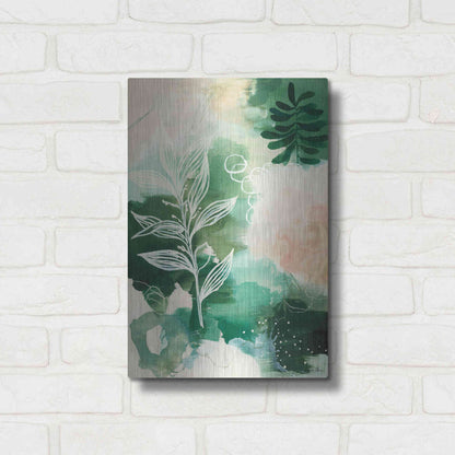 Luxe Metal Art 'Nature Story I' by Laura Horn, Metal Wall Art,12x16