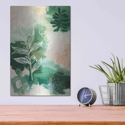 Luxe Metal Art 'Nature Story I' by Laura Horn, Metal Wall Art,12x16