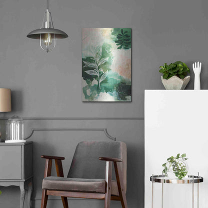 Luxe Metal Art 'Nature Story I' by Laura Horn, Metal Wall Art,16x24