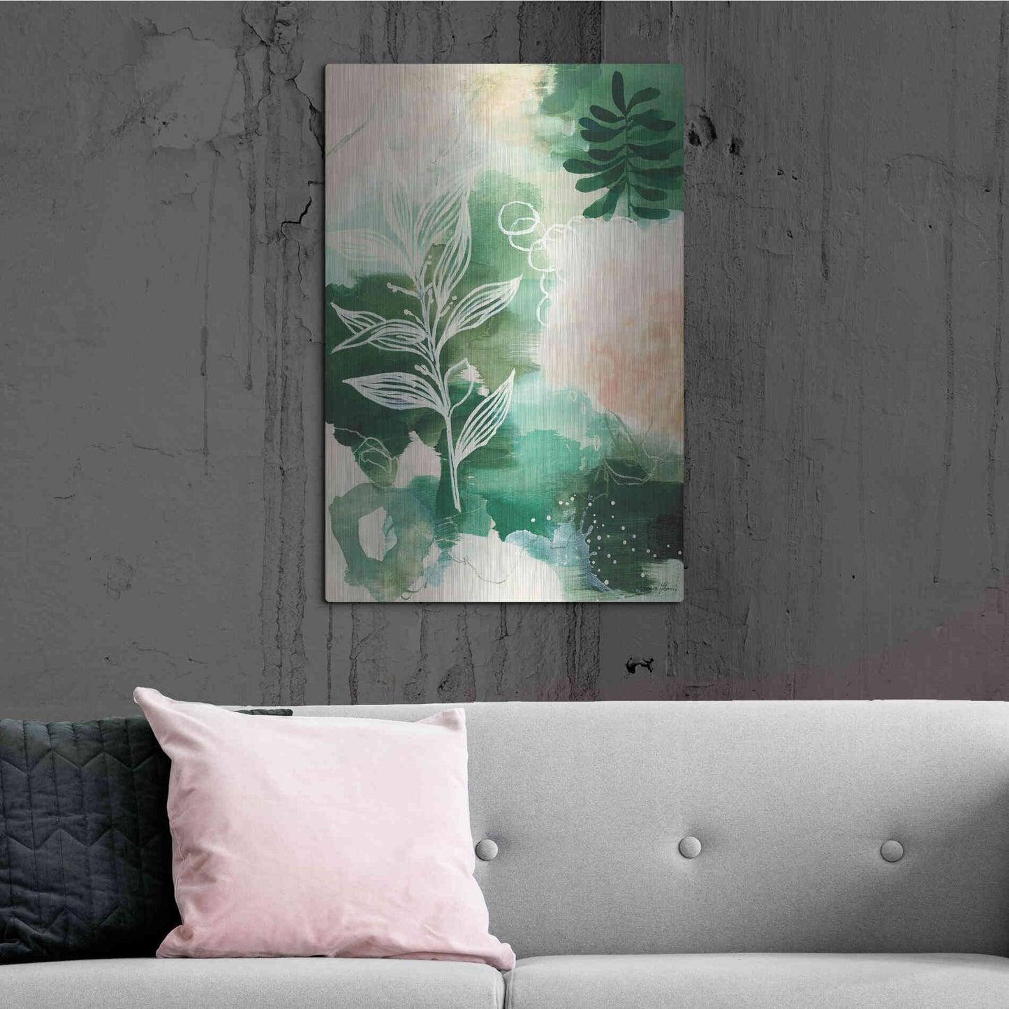 Luxe Metal Art 'Nature Story I' by Laura Horn, Metal Wall Art,24x36