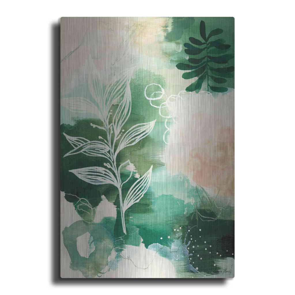 Luxe Metal Art 'Nature Story I' by Laura Horn, Metal Wall Art