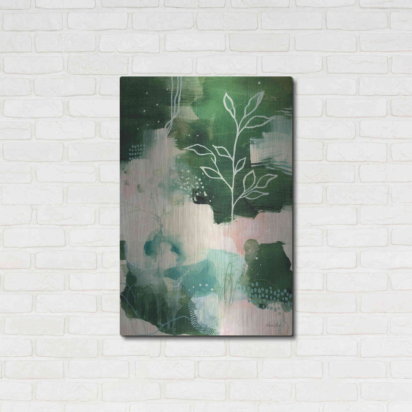 Luxe Metal Art 'Nature Story II' by Laura Horn, Metal Wall Art,24x36