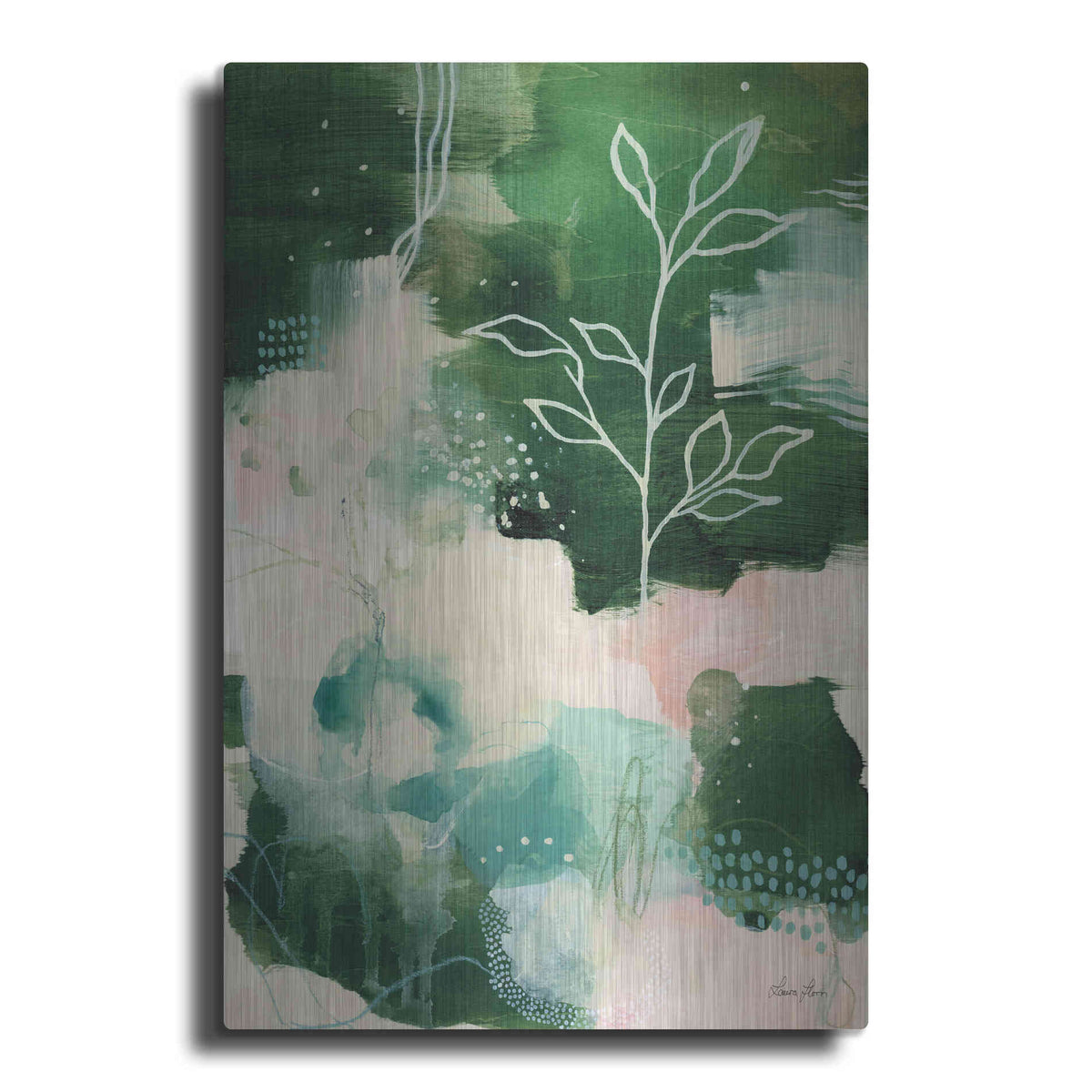 Luxe Metal Art 'Nature Story II' by Laura Horn, Metal Wall Art