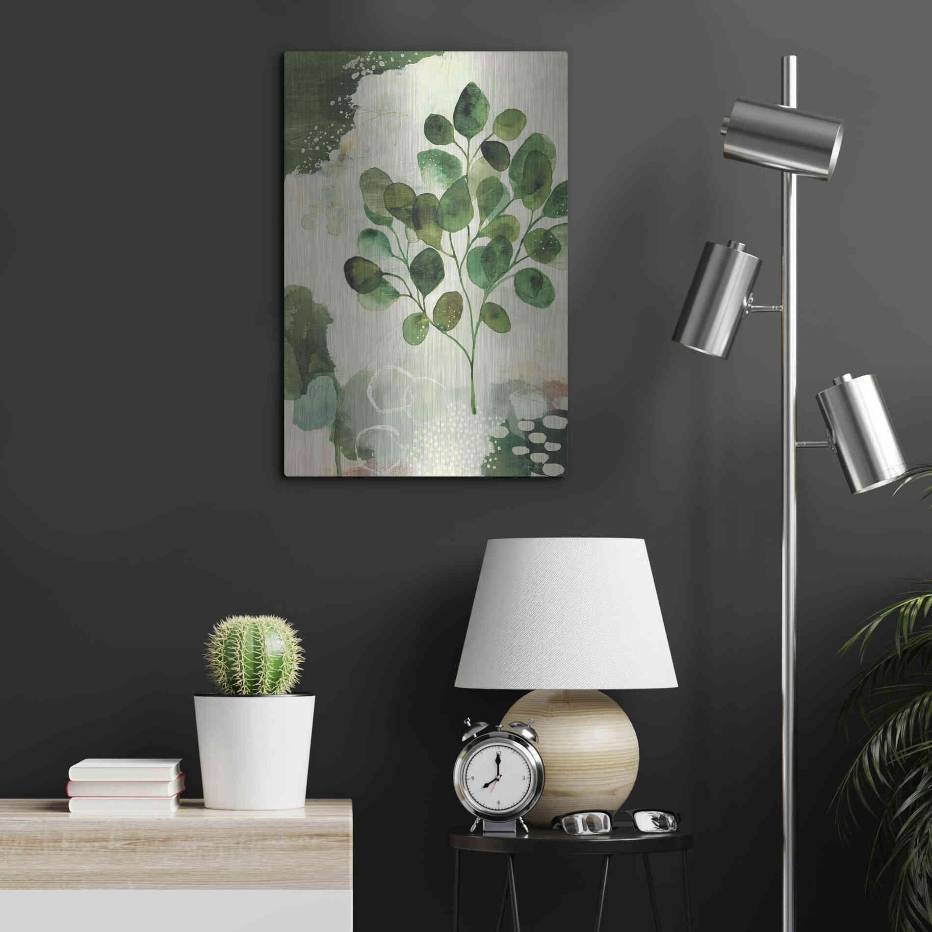 Luxe Metal Art 'Nature Story III' by Laura Horn, Metal Wall Art,16x24