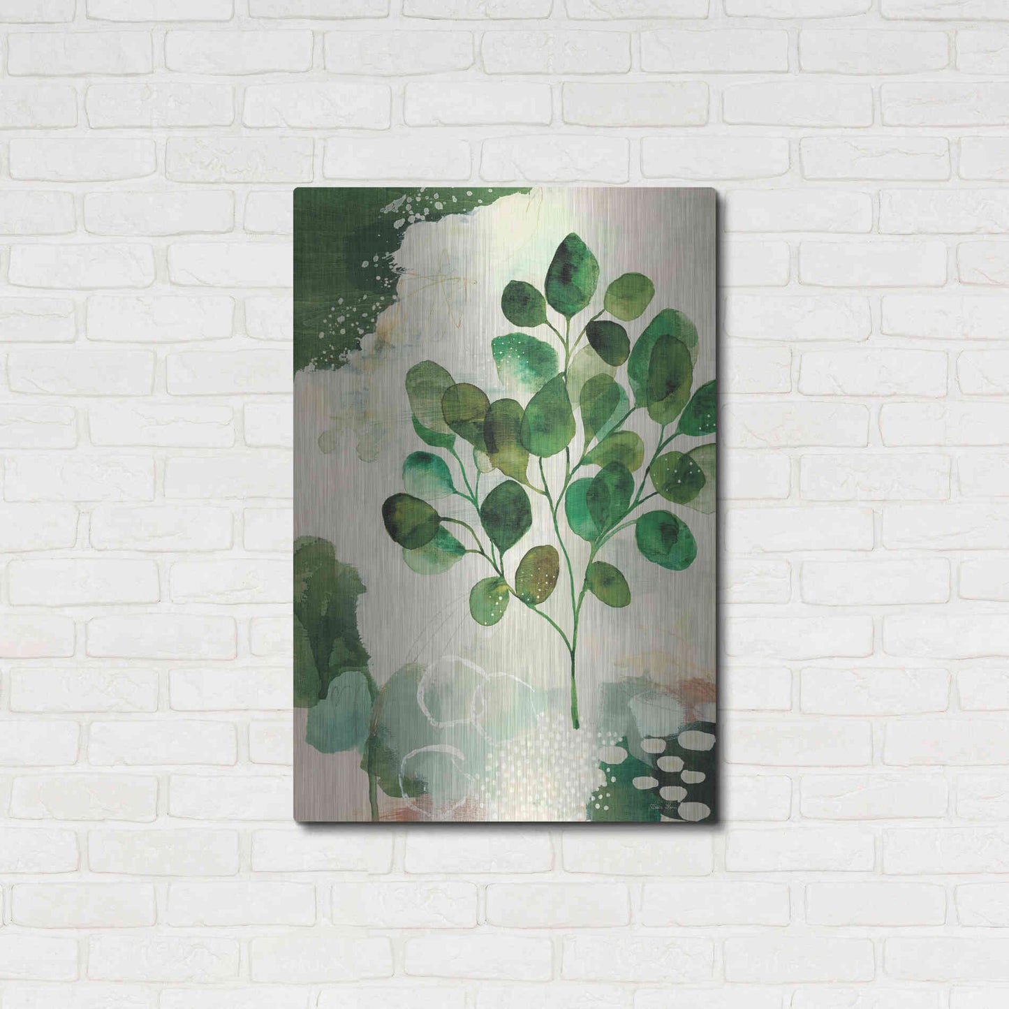 Luxe Metal Art 'Nature Story III' by Laura Horn, Metal Wall Art,24x36