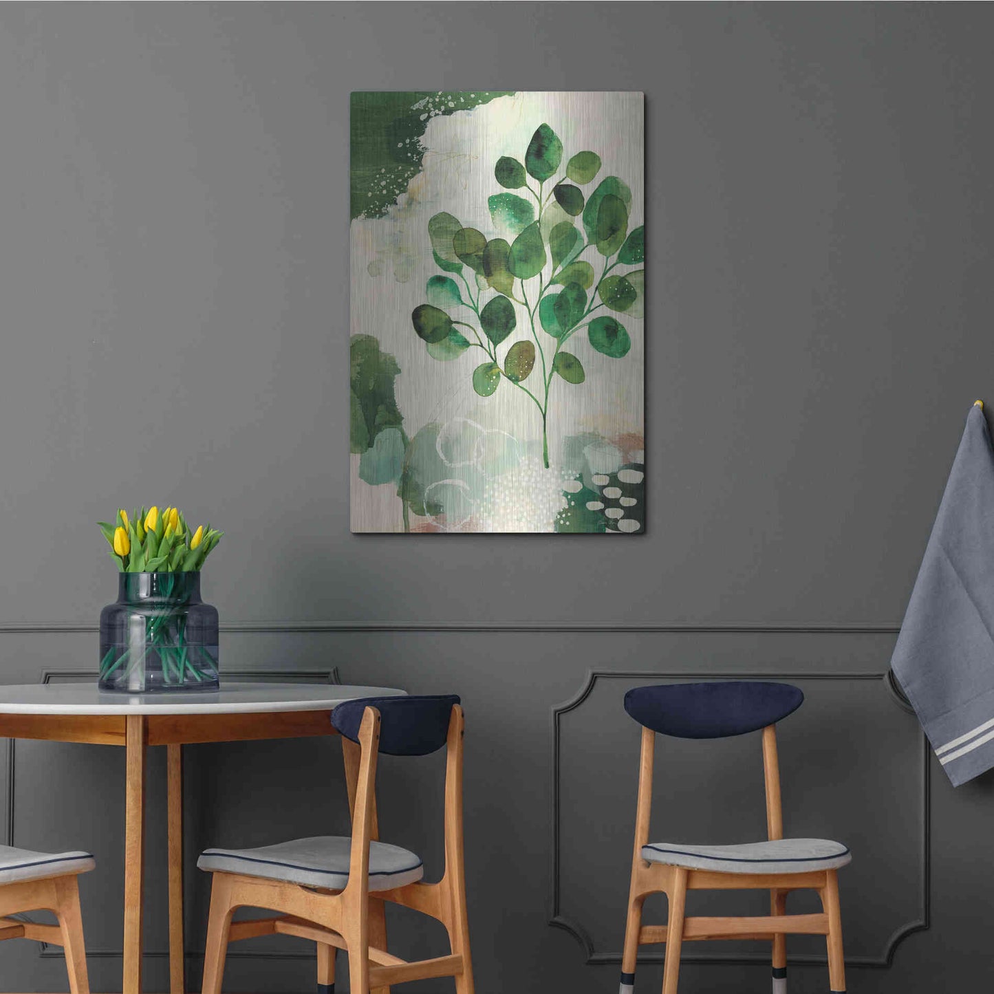 Luxe Metal Art 'Nature Story III' by Laura Horn, Metal Wall Art,24x36