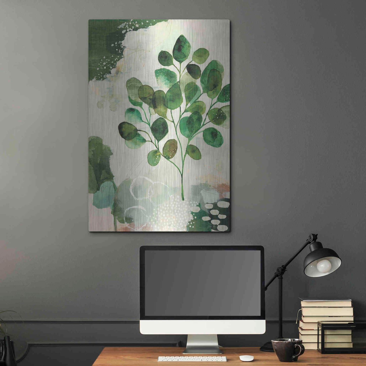 Luxe Metal Art 'Nature Story III' by Laura Horn, Metal Wall Art,24x36