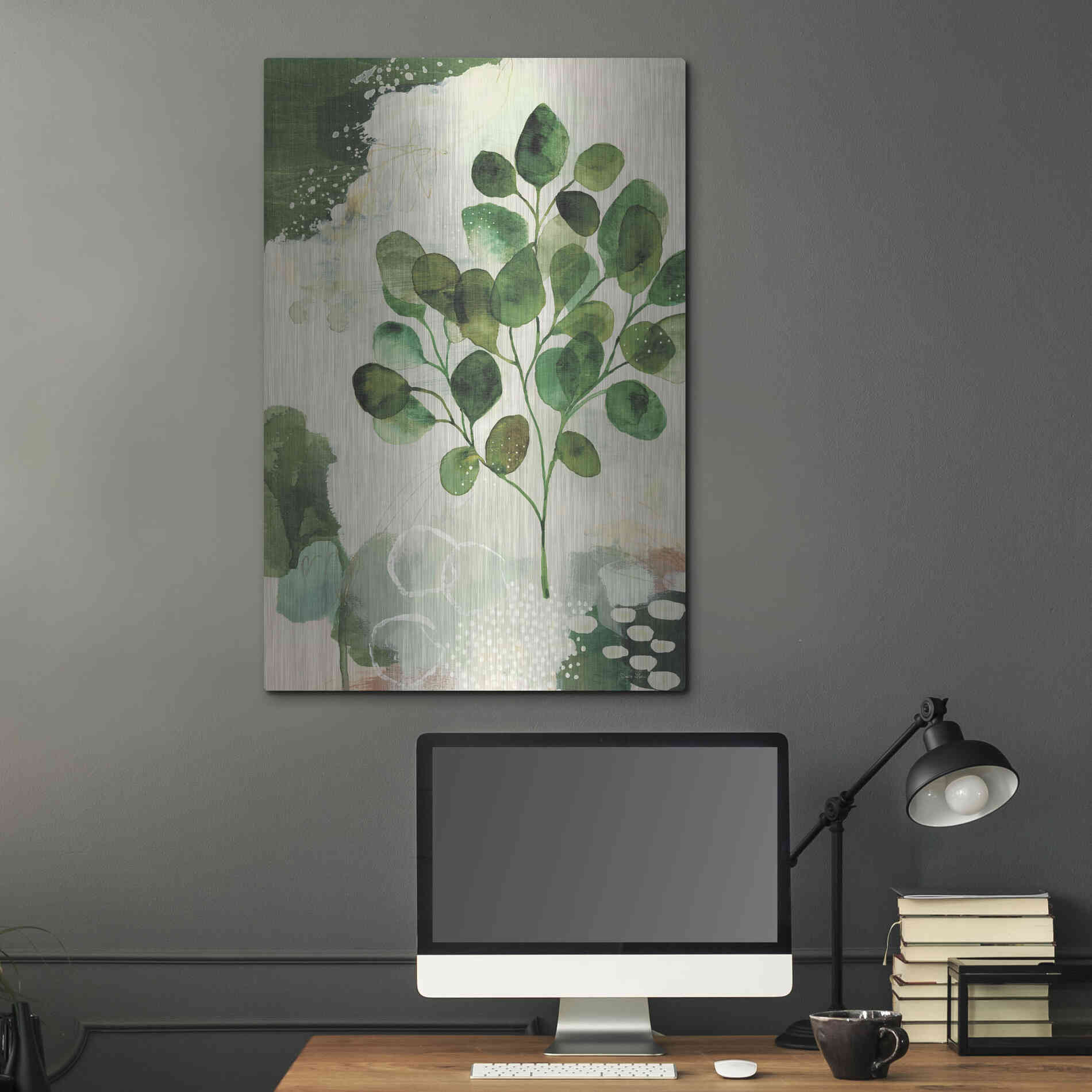 Luxe Metal Art 'Nature Story III' by Laura Horn, Metal Wall Art,24x36